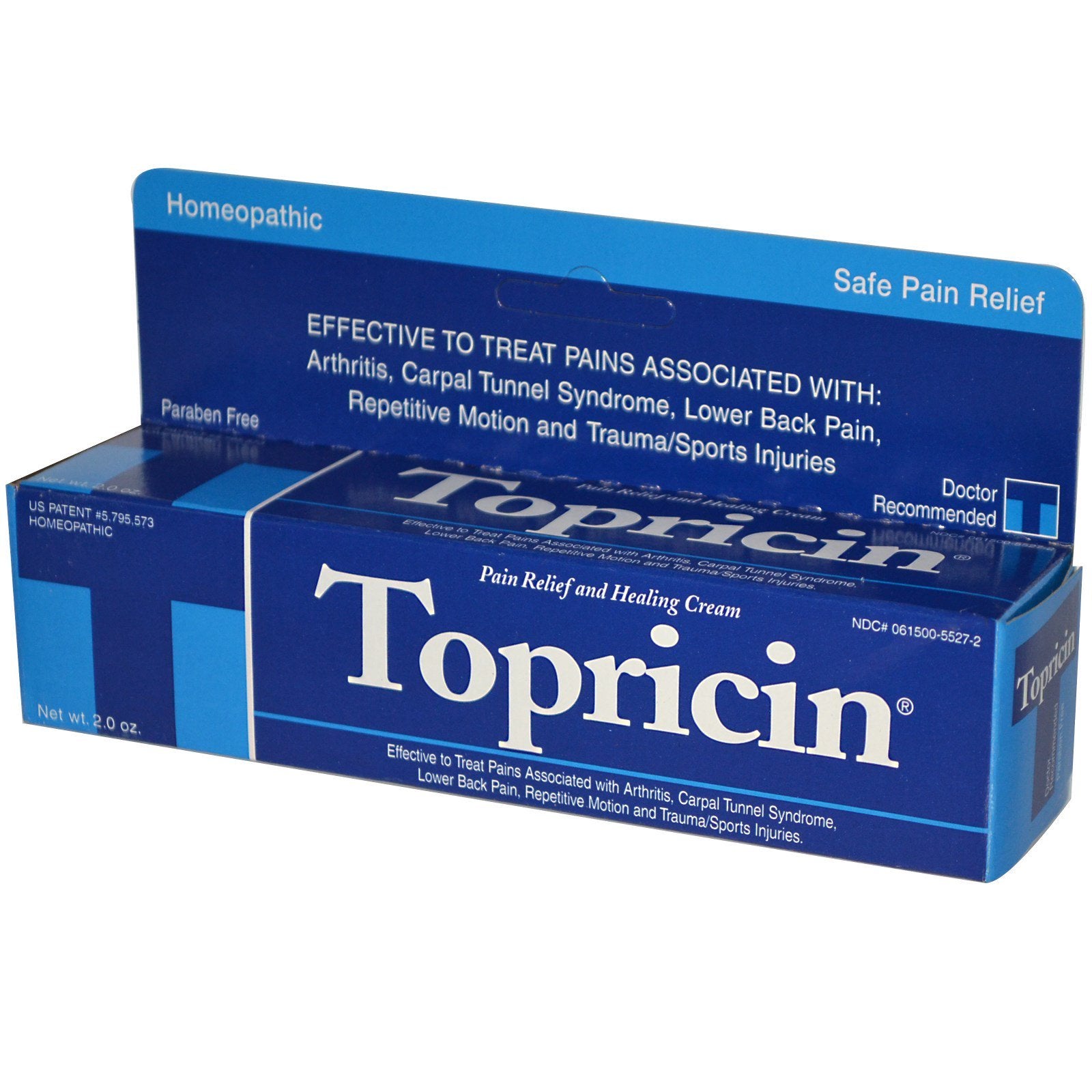 Topricin, Pain Relief and Healing Cream, 2 Oz UPC 609863020028 | Hilife Vitamins
